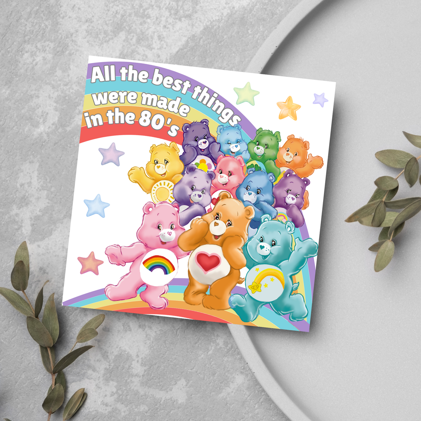 Care Bears 40th Birthday Card