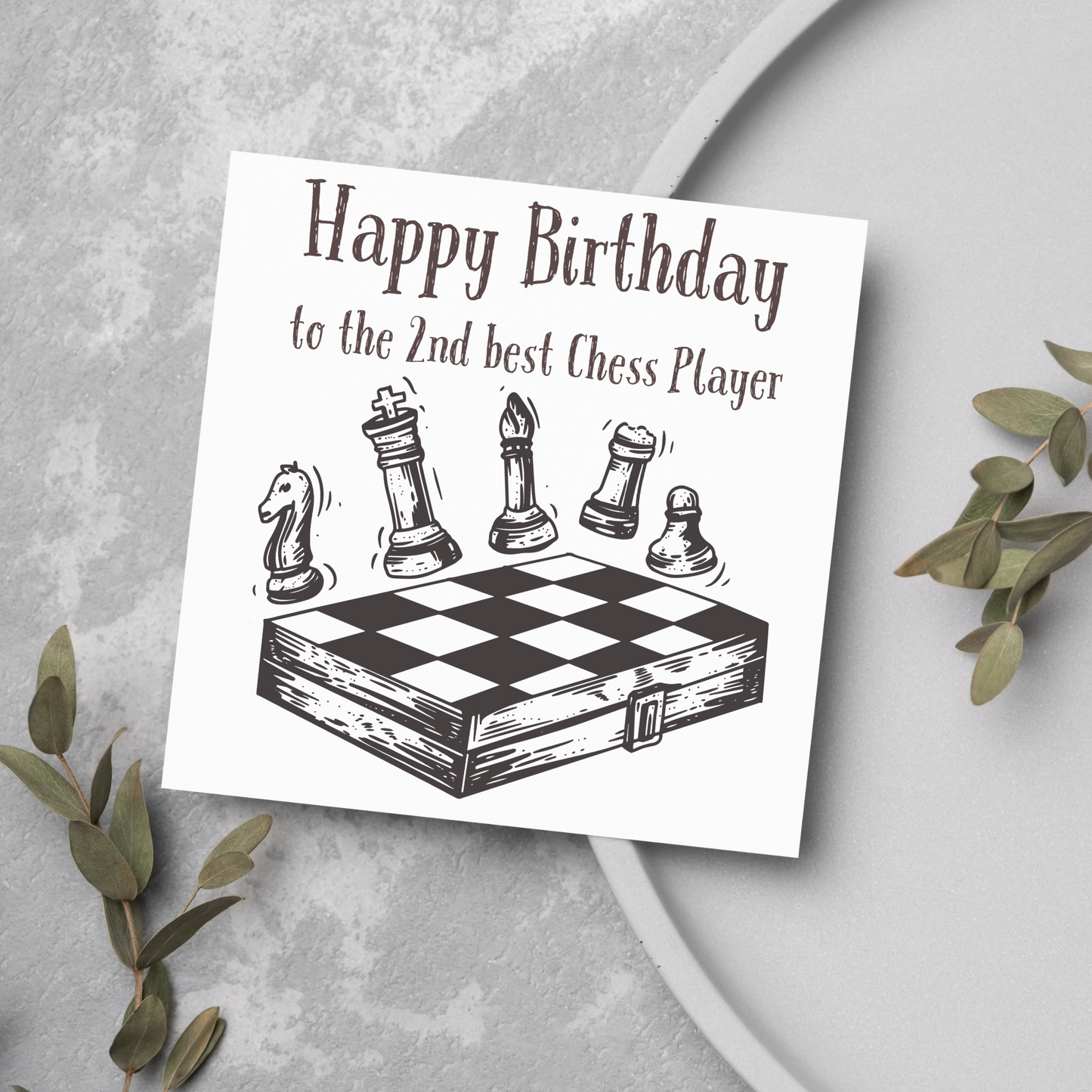 Chess Themed Birthday Card