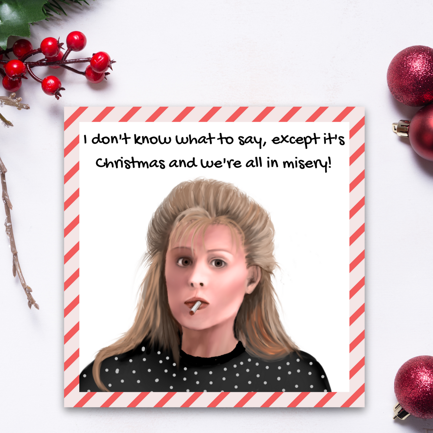 National Lampoons Christmas Vacation Card, Ellen Griswold, Christmas Card For Mum