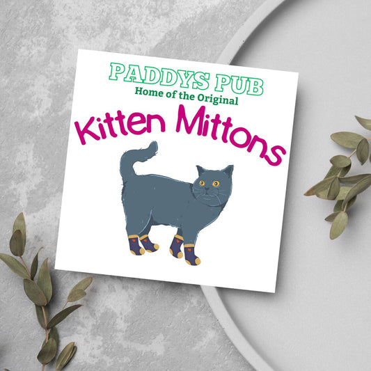 It's Always Sunny in Philadelphia Card, Charlie It's Always Sunny Card, Kitten Mittens