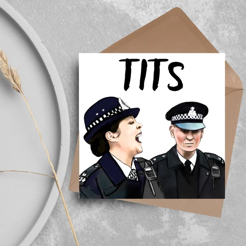 Hot Fuzz Card - Doris Thatcher, Tits, Rude Card