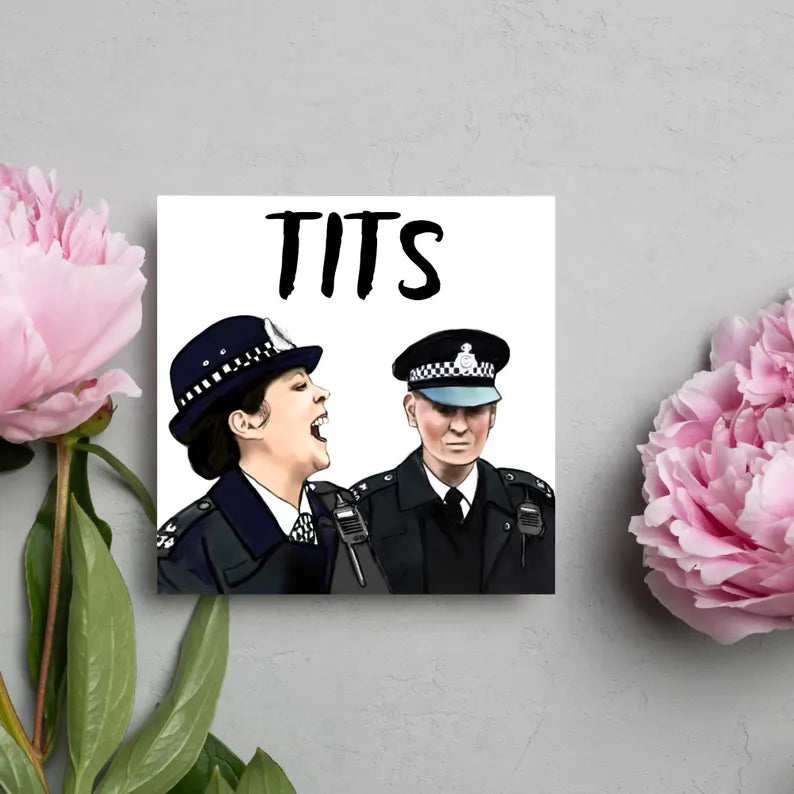 Hot Fuzz Card - Doris Thatcher, Tits, Rude Card