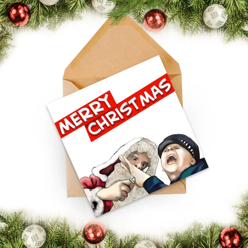 Hot Fuzz Christmas Card, Edgar Wright, Simon Pegg