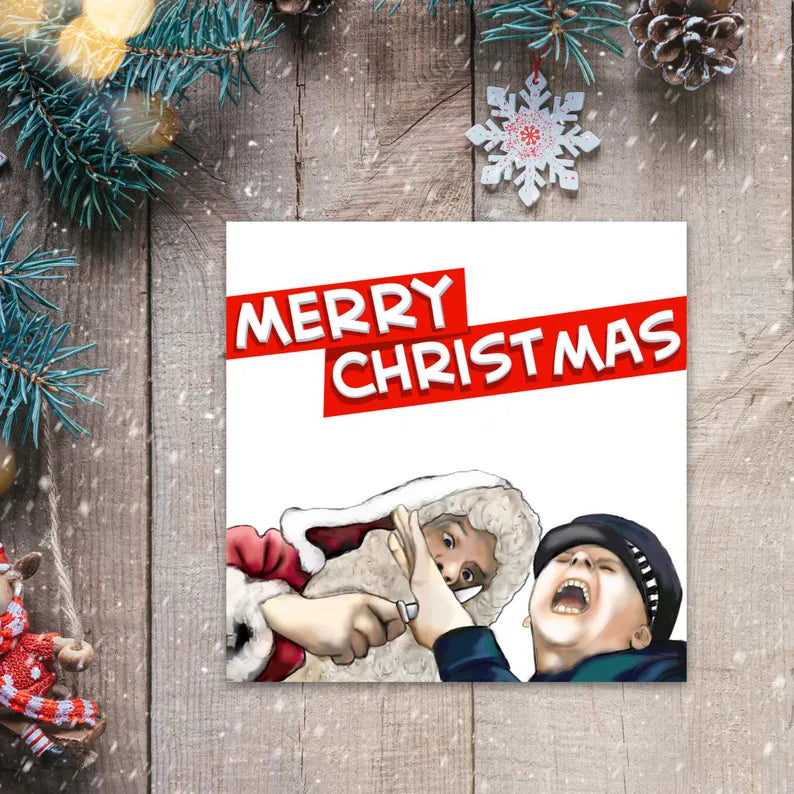 Hot Fuzz Christmas Card, Edgar Wright, Simon Pegg