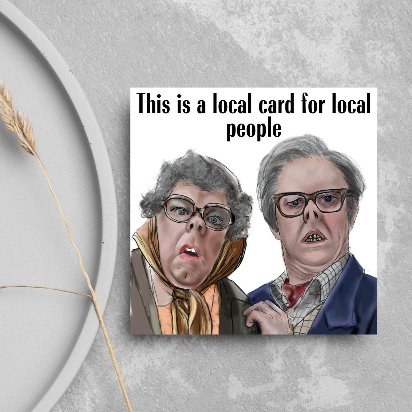 this is a local card for local people