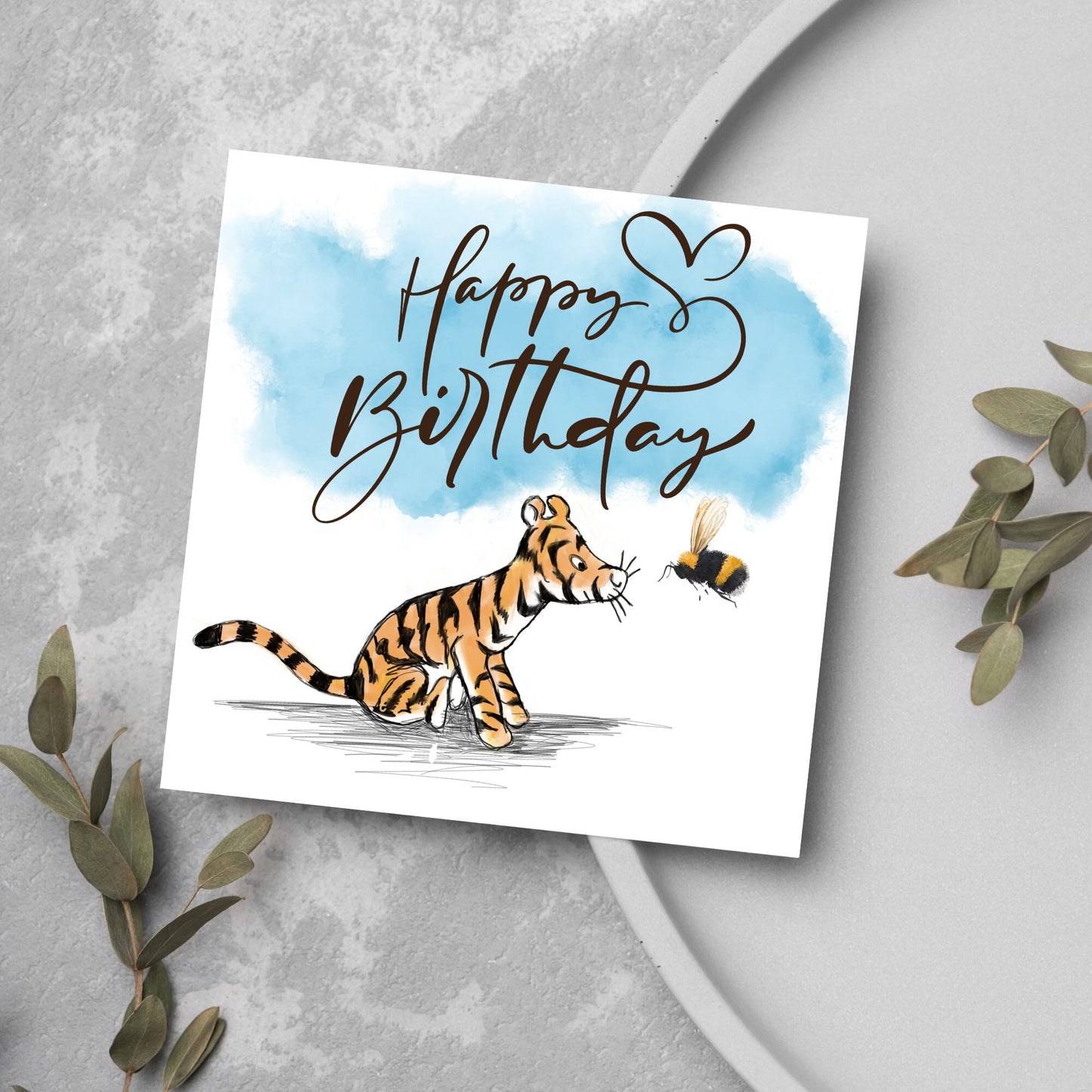 Tigger Bee Birthday card