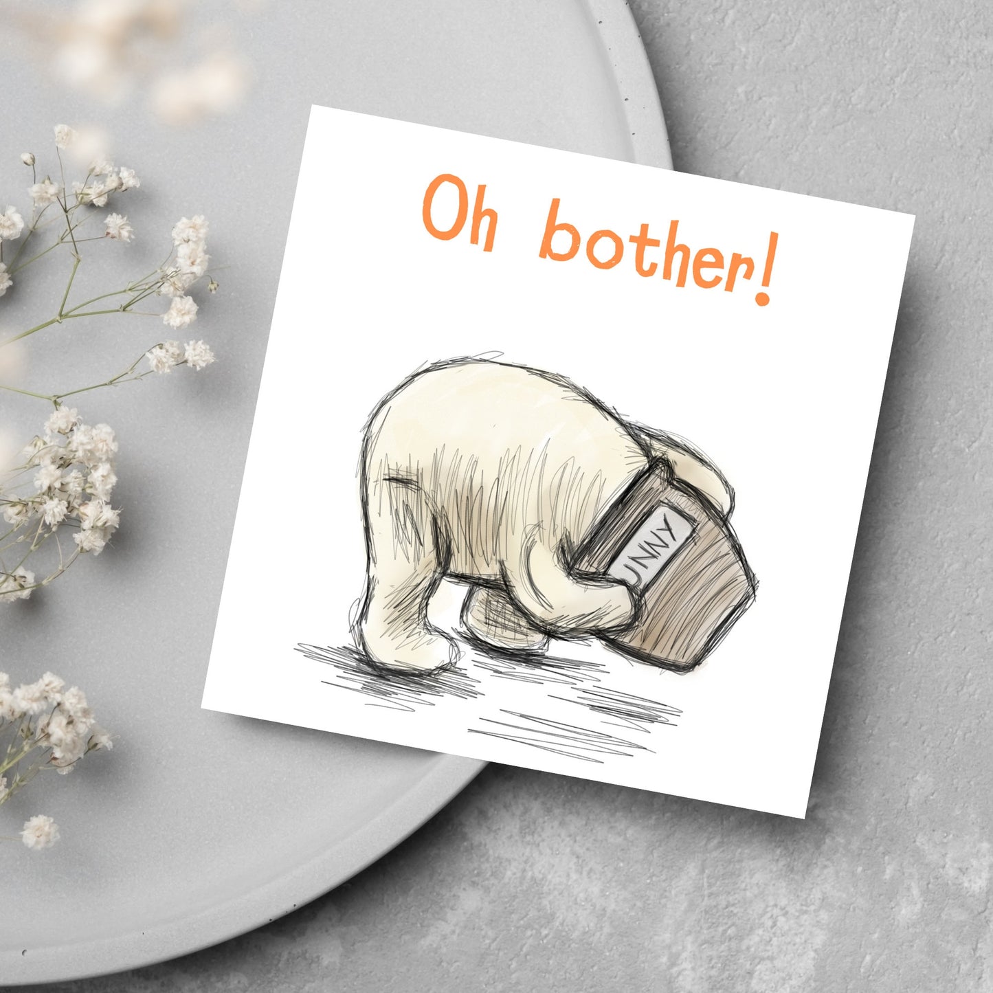 Winnie the Pooh Bear Greeting Card