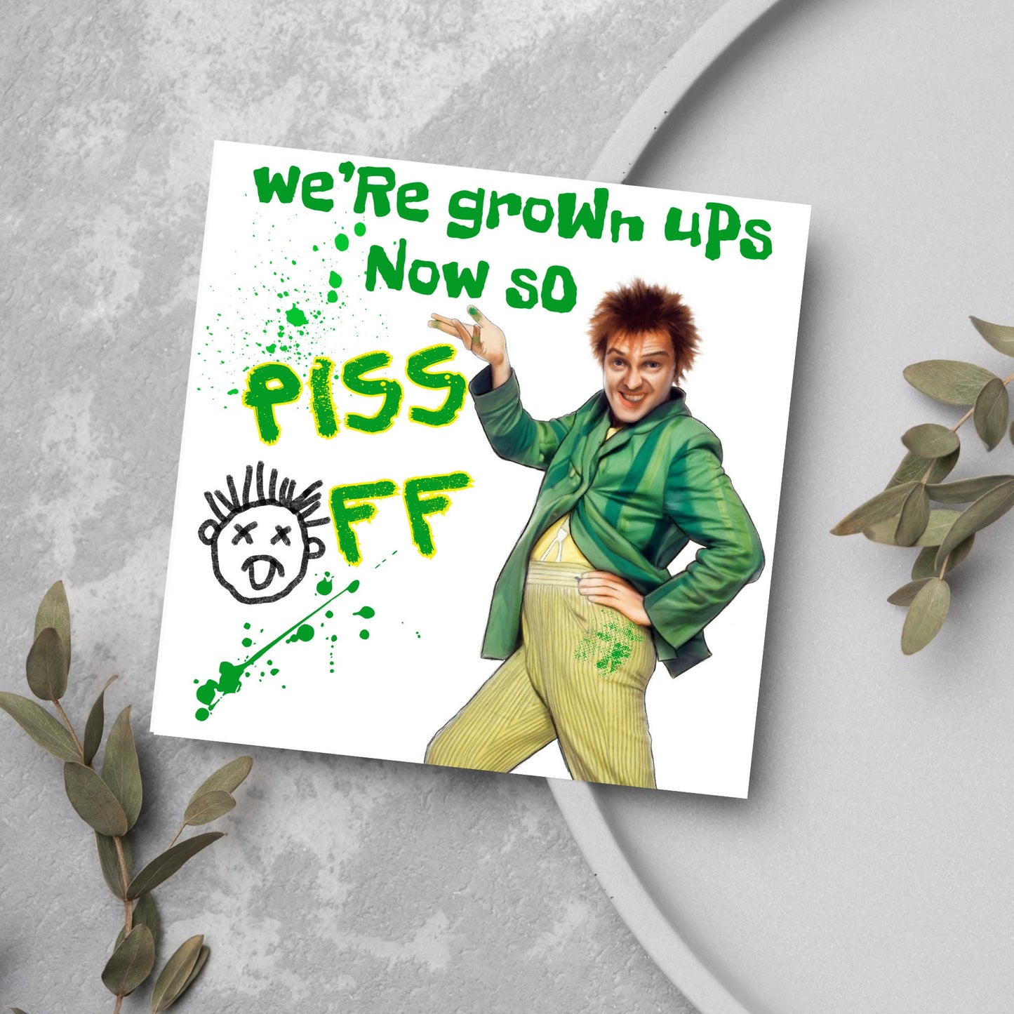 rik mayall movie card