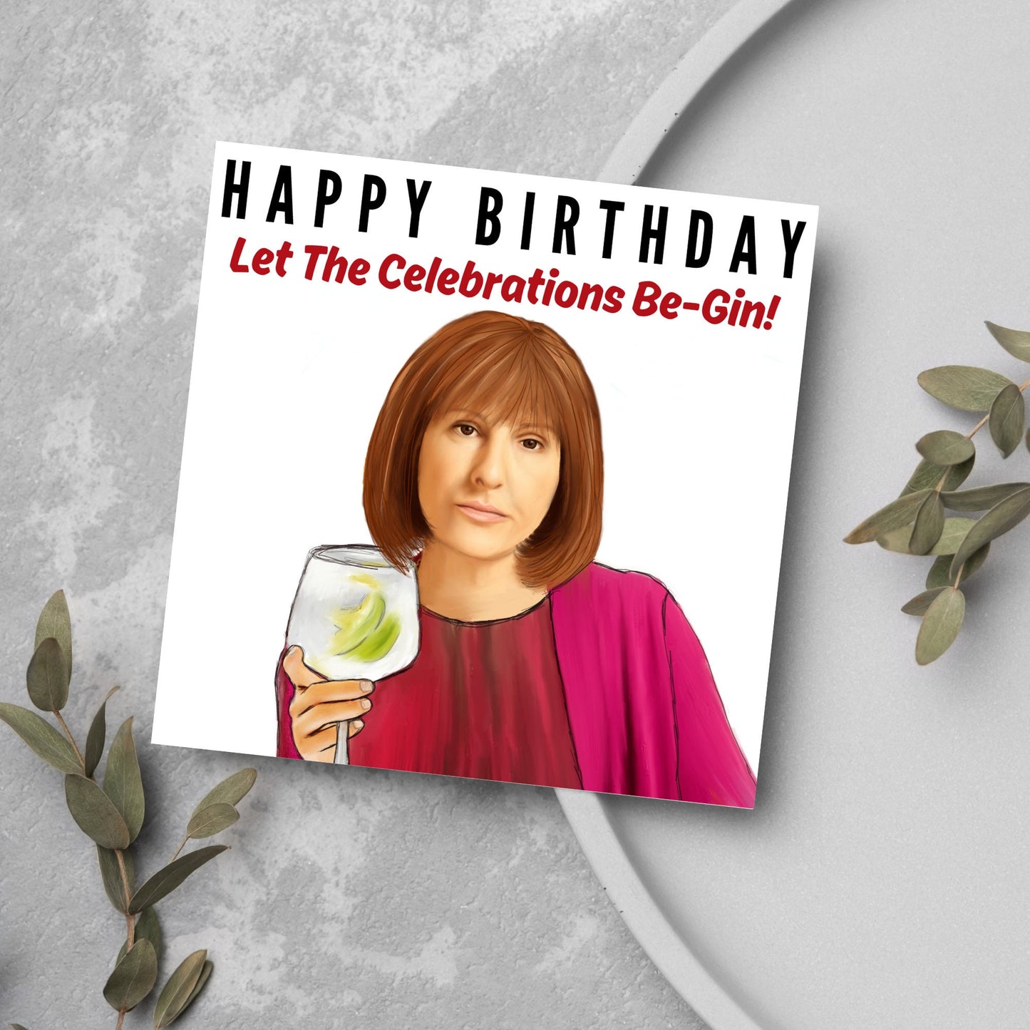 Jackie Goodman Birthday Gin Card