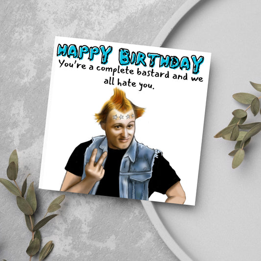 The Young Ones Vyvyan Basterd Birthday Card