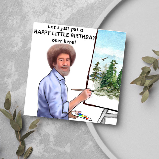 joy of painting bob ross artist card