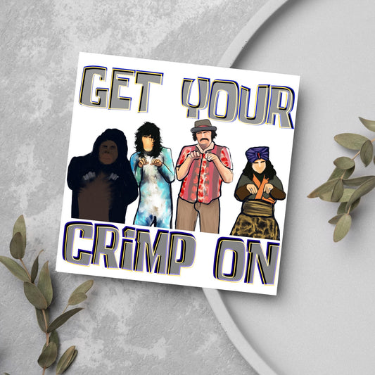 The Mighty Boosh Crimp Greetings Card