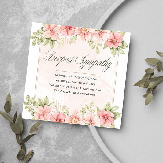 floral card for funeral