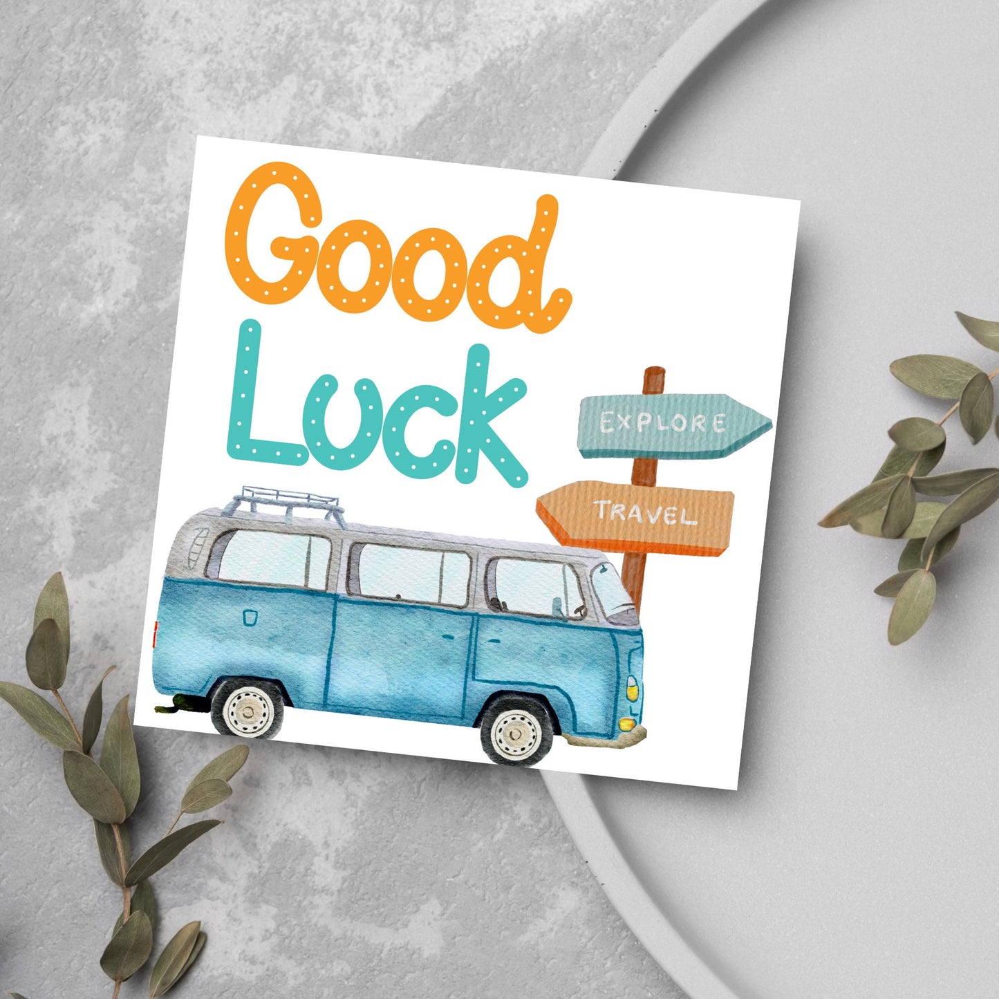 vw campervan travelling card