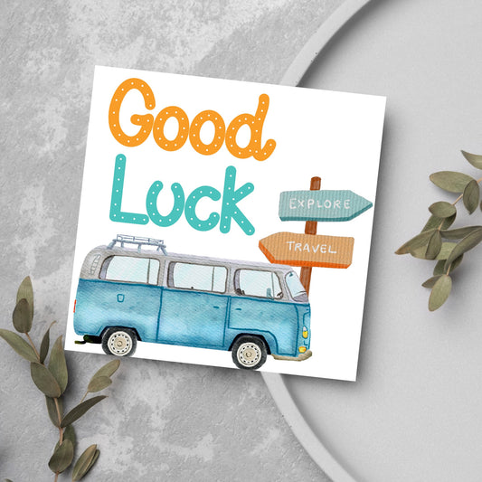 vw campervan travelling card