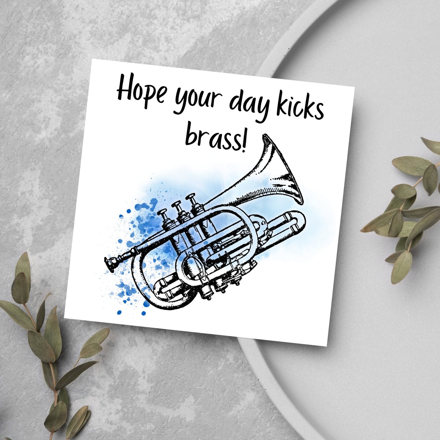 Horn Birthday Card