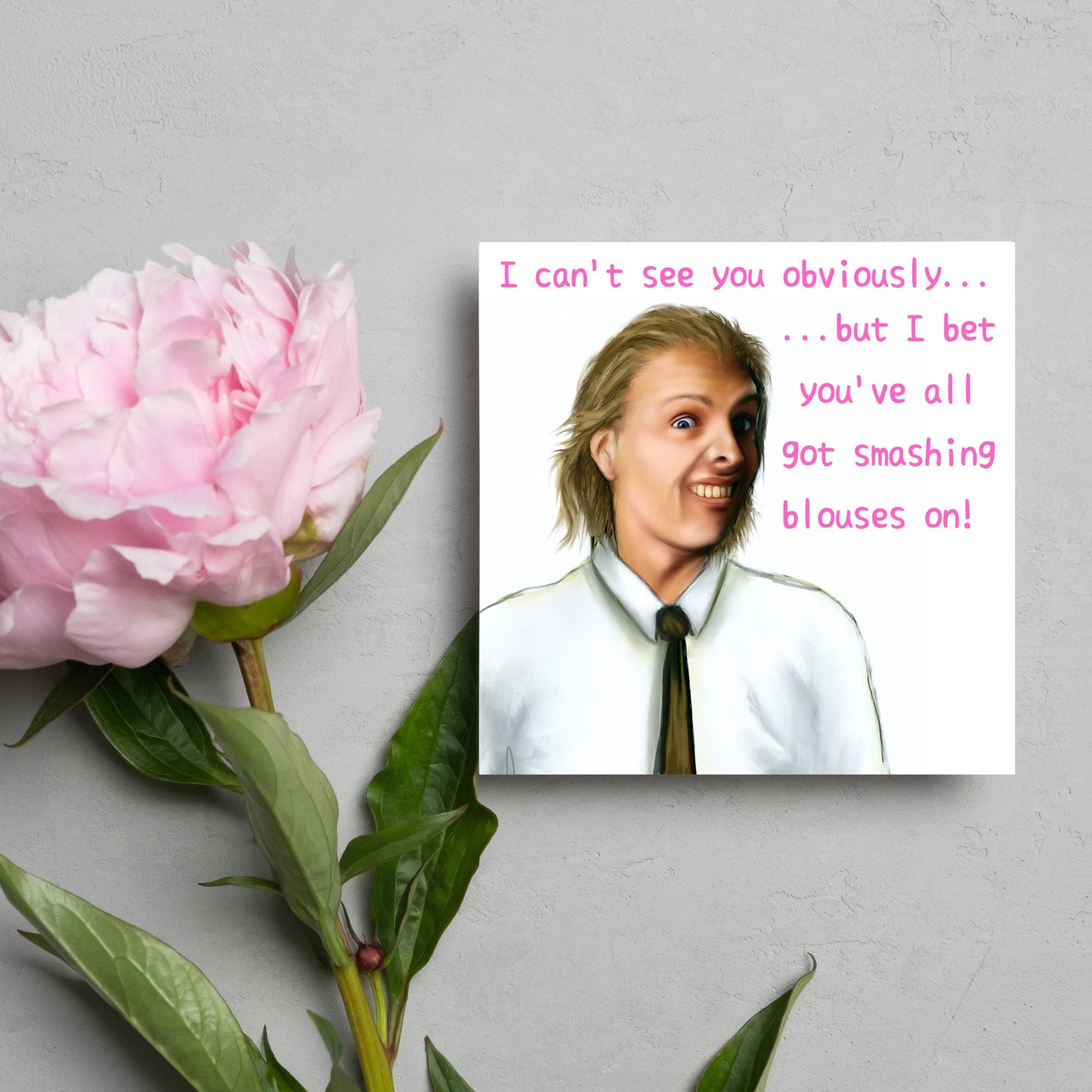 Bottom Greetings Card Rik Mayall