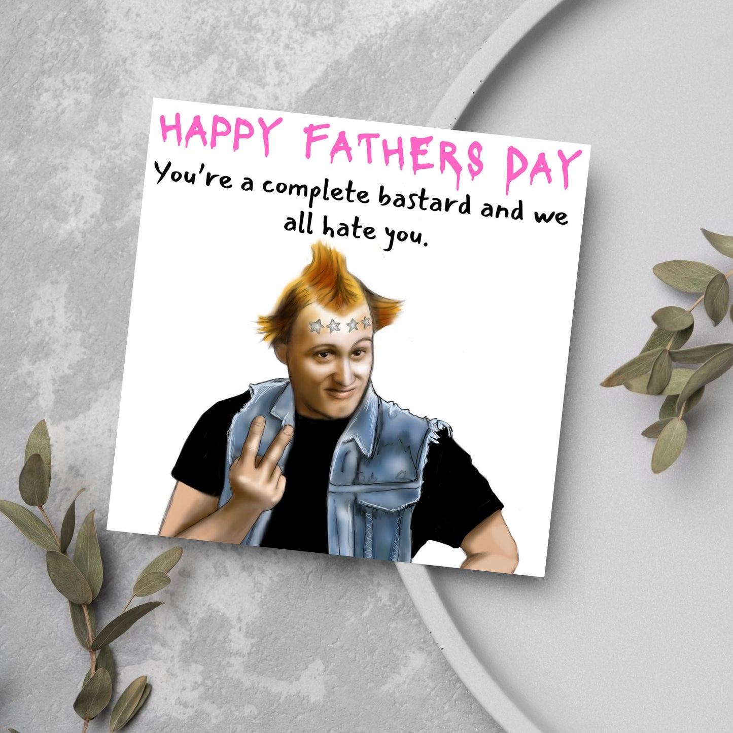 Young Ones Vyvyan Fathers Day Card