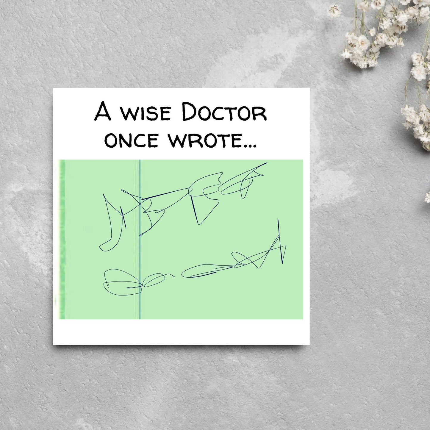 New Doctor Card, Junior Doctor Card, Doctor Graduation Card, PhD acceptance Card, Funny Card for New Doctor, Doctors Handwriting Card