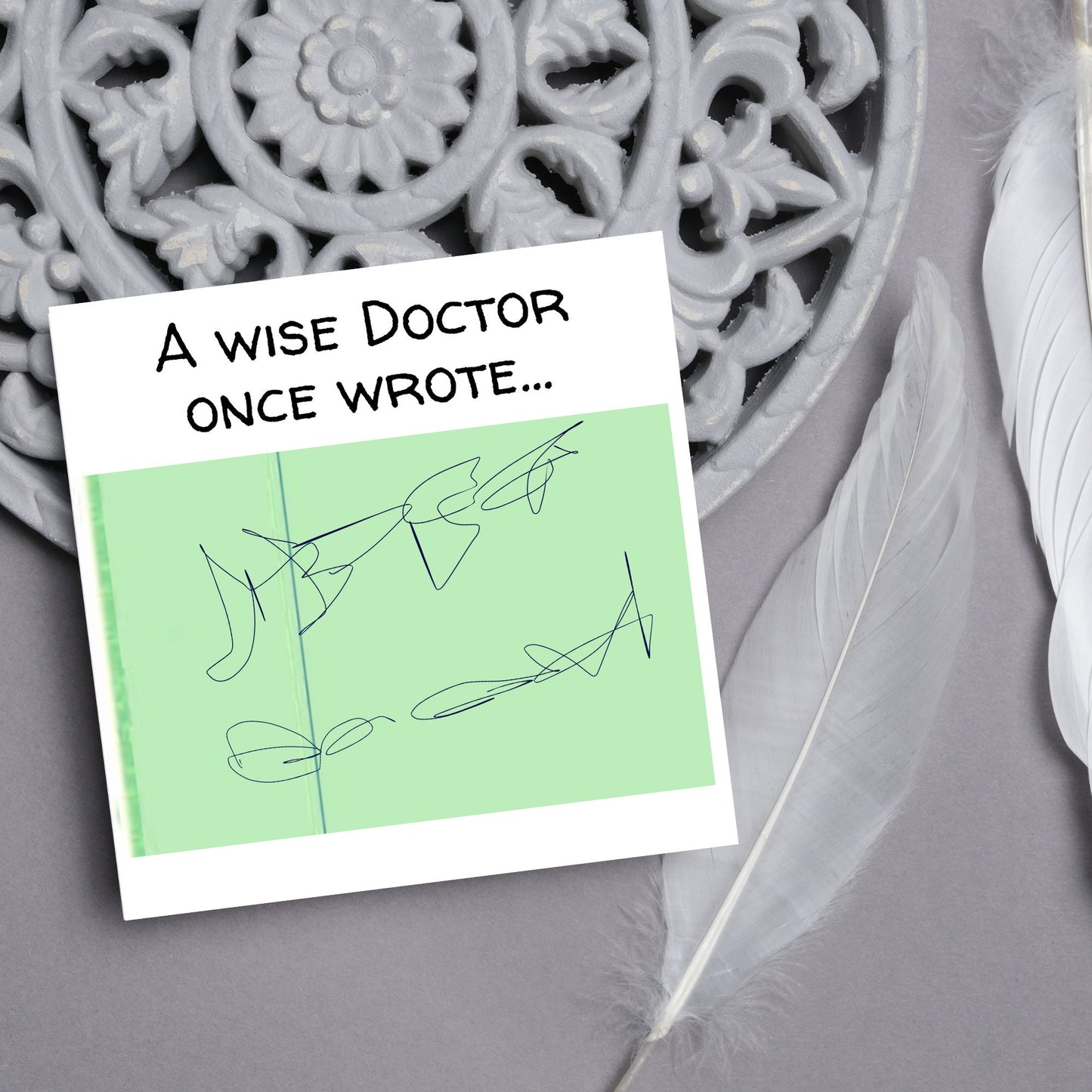 New Doctor Card, Junior Doctor Card, Doctor Graduation Card, PhD acceptance Card, Funny Card for New Doctor, Doctors Handwriting Card