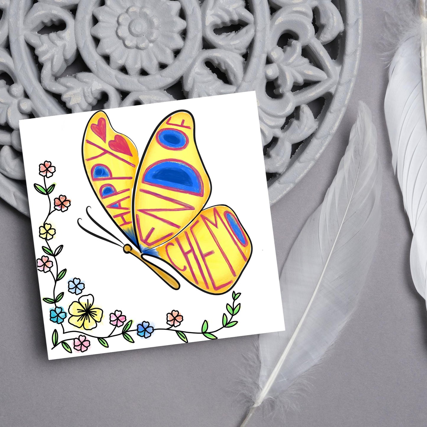 Happy End of Chemo Card for Cancer Patients, End Of Chemotherapy, Well Done, End of Treatment, Recovery Card, Finished Treatment Card