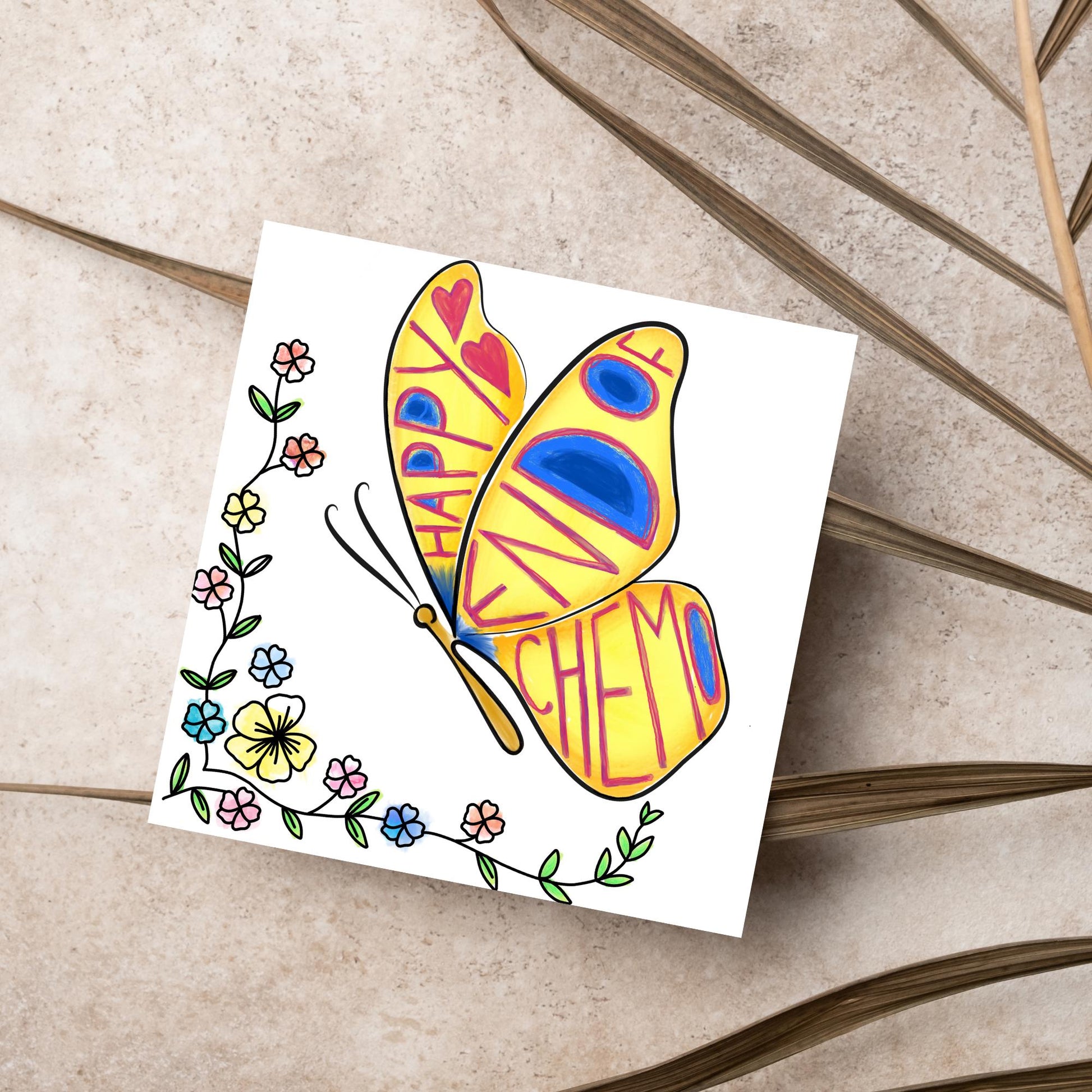 Happy End of Chemo Card for Cancer Patients, End Of Chemotherapy, Well Done, End of Treatment, Recovery Card, Finished Treatment Card