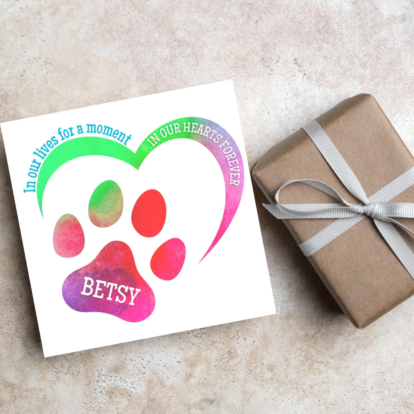 Personalised Loss of Pet Sorry for Your Loss, Loss of Cat, Loss of Dog, Rainbow Bridge Card, Thinking of You Card