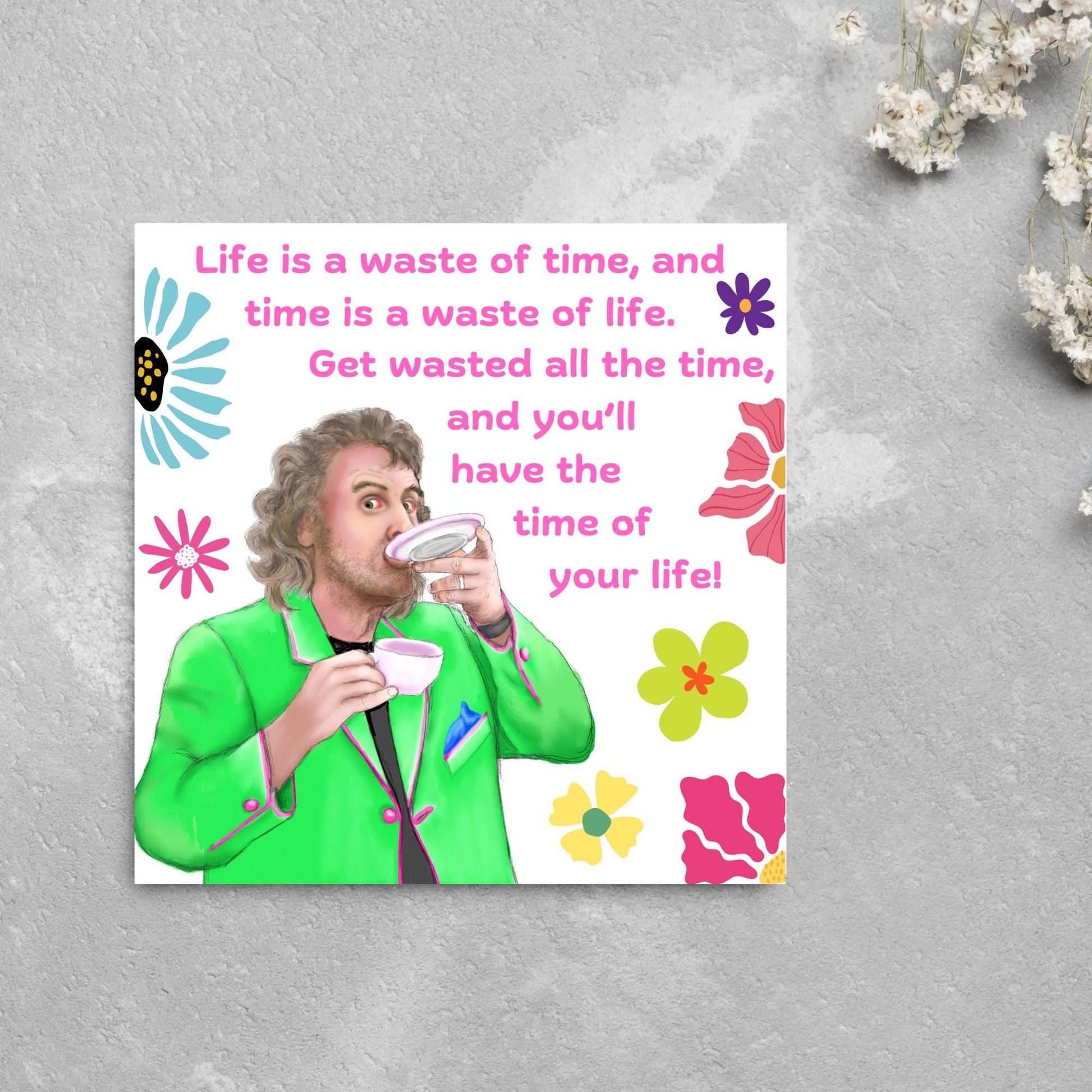 Billy Connolly Card Birthday Card, Funny Card for Him, Card for Her, Birthday Card, Friendship Card, Card For Dad