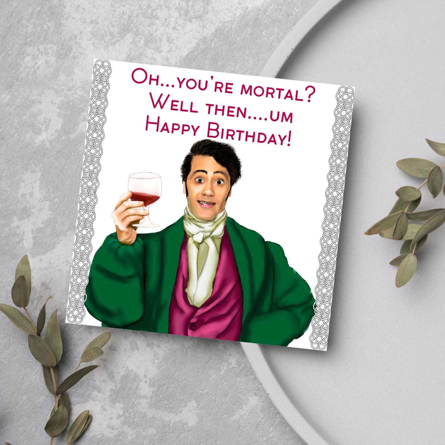 What We Do In The Shadows Birthday Card, Funny Birthday Card, Vampire Card, Taika Waititi, Goth Birthday Card, Viago Card, Movie Card