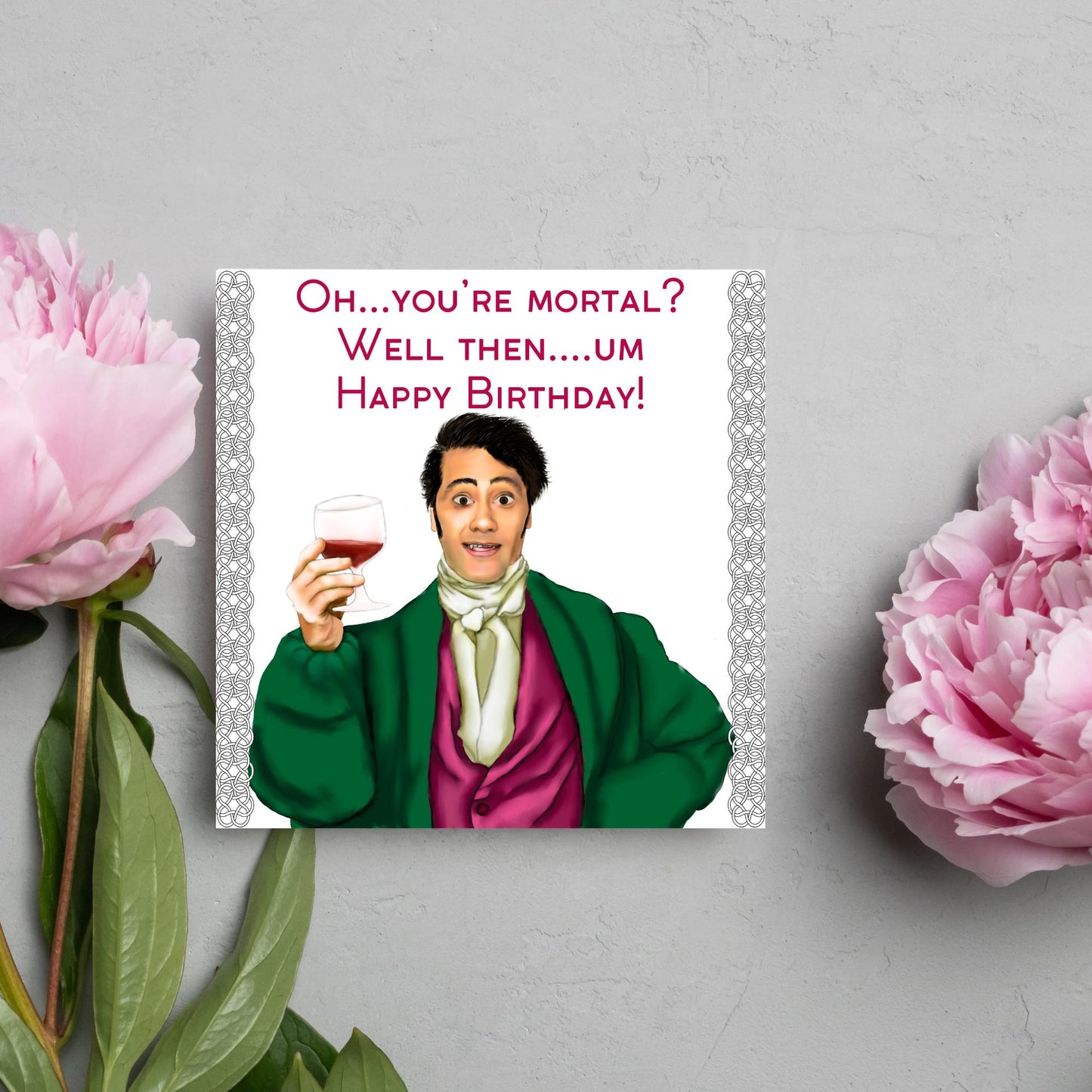 What We Do In The Shadows Birthday Card, Funny Birthday Card, Vampire Card, Taika Waititi, Goth Birthday Card, Viago Card, Movie Card