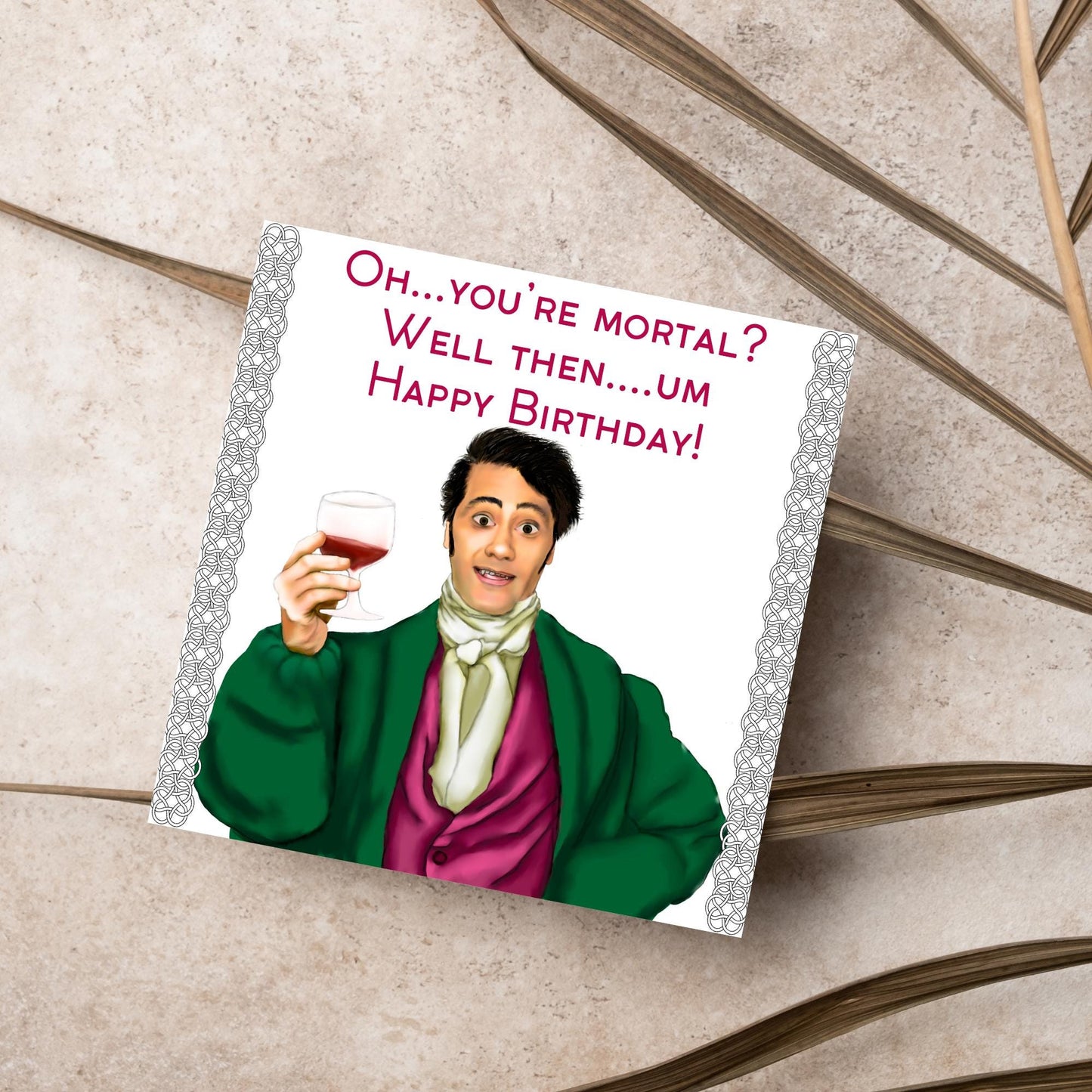 What We Do In The Shadows Birthday Card, Funny Birthday Card, Vampire Card, Taika Waititi, Goth Birthday Card, Viago Card, Movie Card