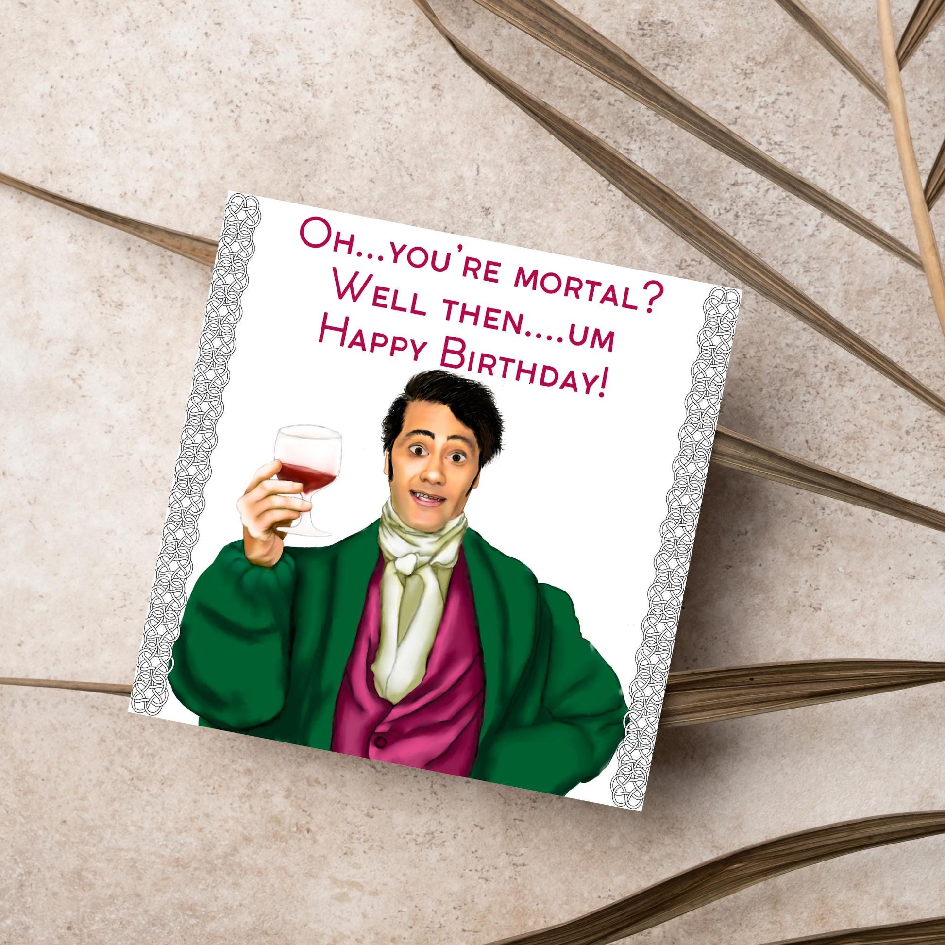 What We Do In The Shadows Birthday Card, Funny Birthday Card, Vampire Card, Taika Waititi, Goth Birthday Card, Viago Card, Movie Card