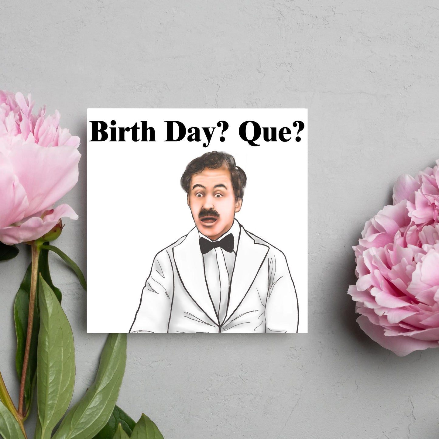 Fawlty Towers Manuel Birthday Card, Card For Him, Card For Her, Happy Birthday, Funny Birthday Card Basil Fawlty, Fawlty Towers Card
