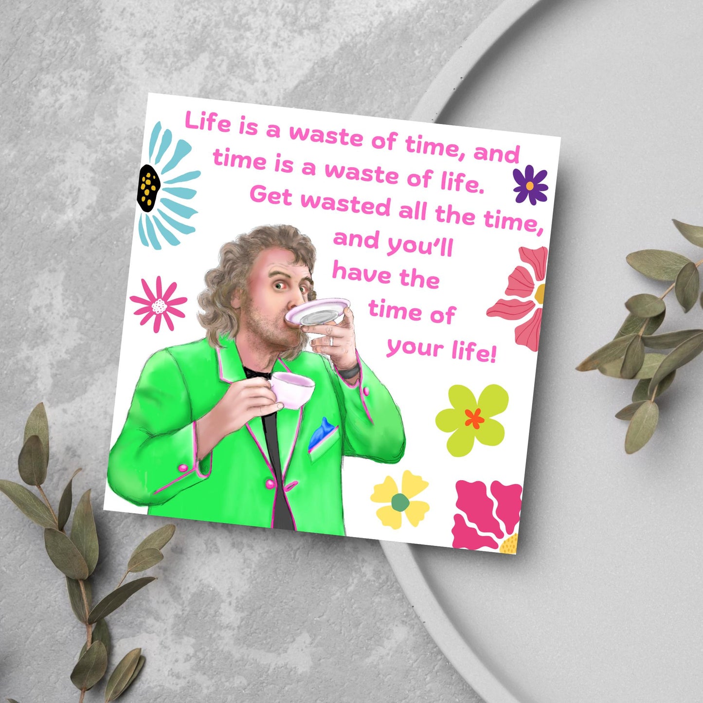 Billy Connolly Card Birthday Card, Funny Card for Him, Card for Her, Birthday Card, Friendship Card, Card For Dad