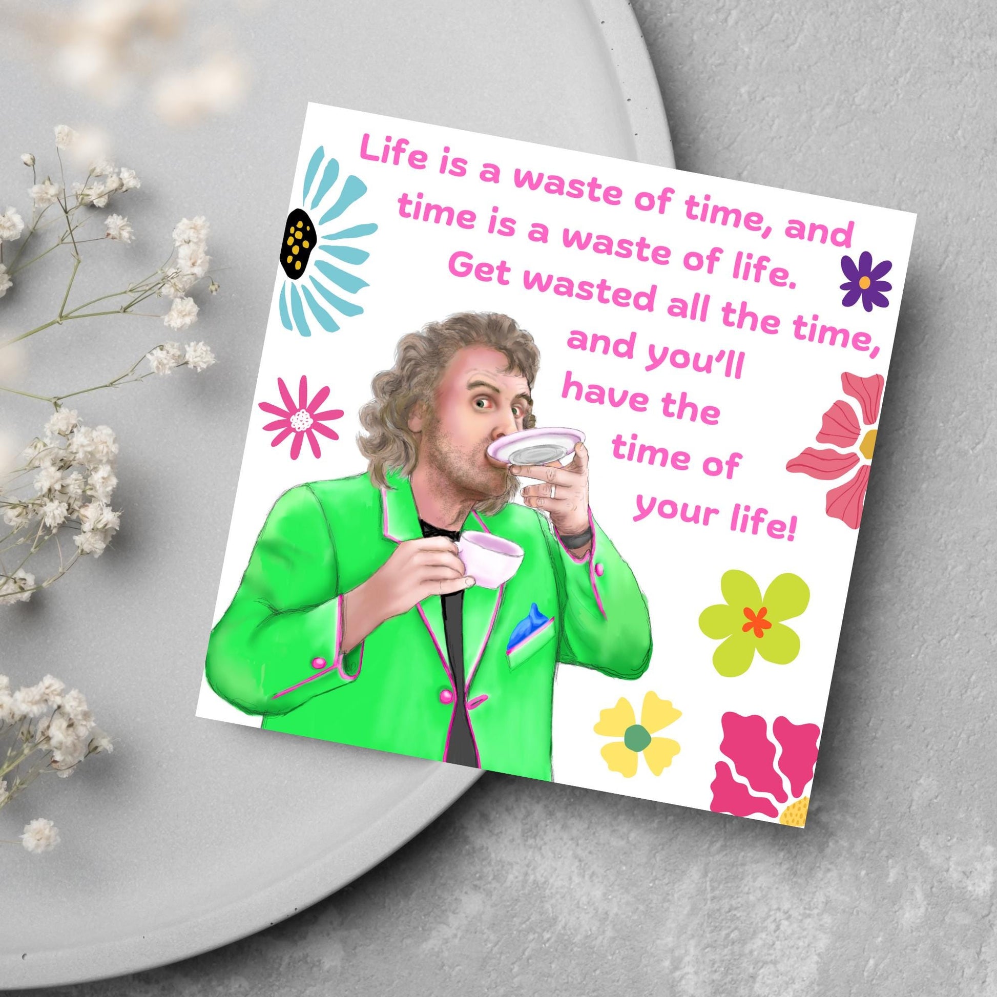 Billy Connolly Card Birthday Card, Funny Card for Him, Card for Her, Birthday Card, Friendship Card, Card For Dad