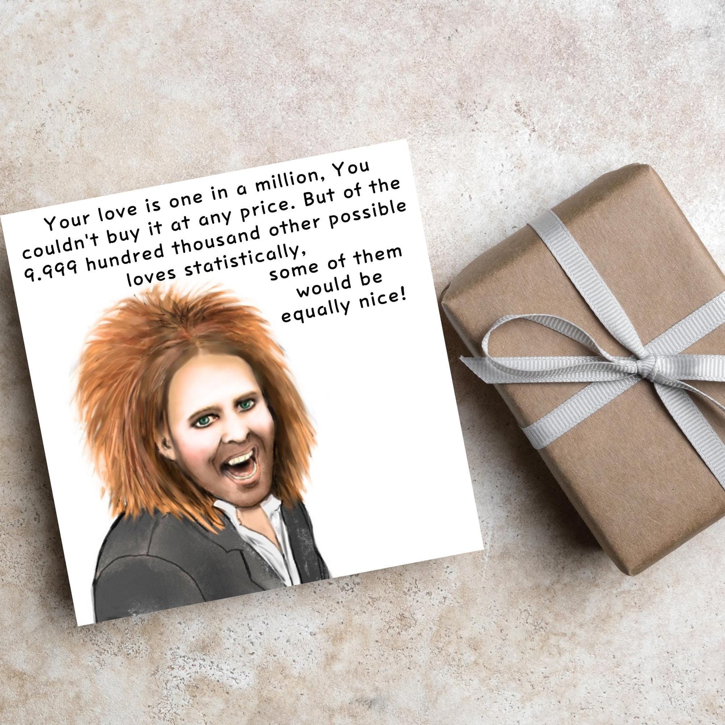 Tim Minchin inspired Anniversary Card, Stand Up Comedy Card, Card for Wife, For Husband, For Boyfriend, For Girlfriend