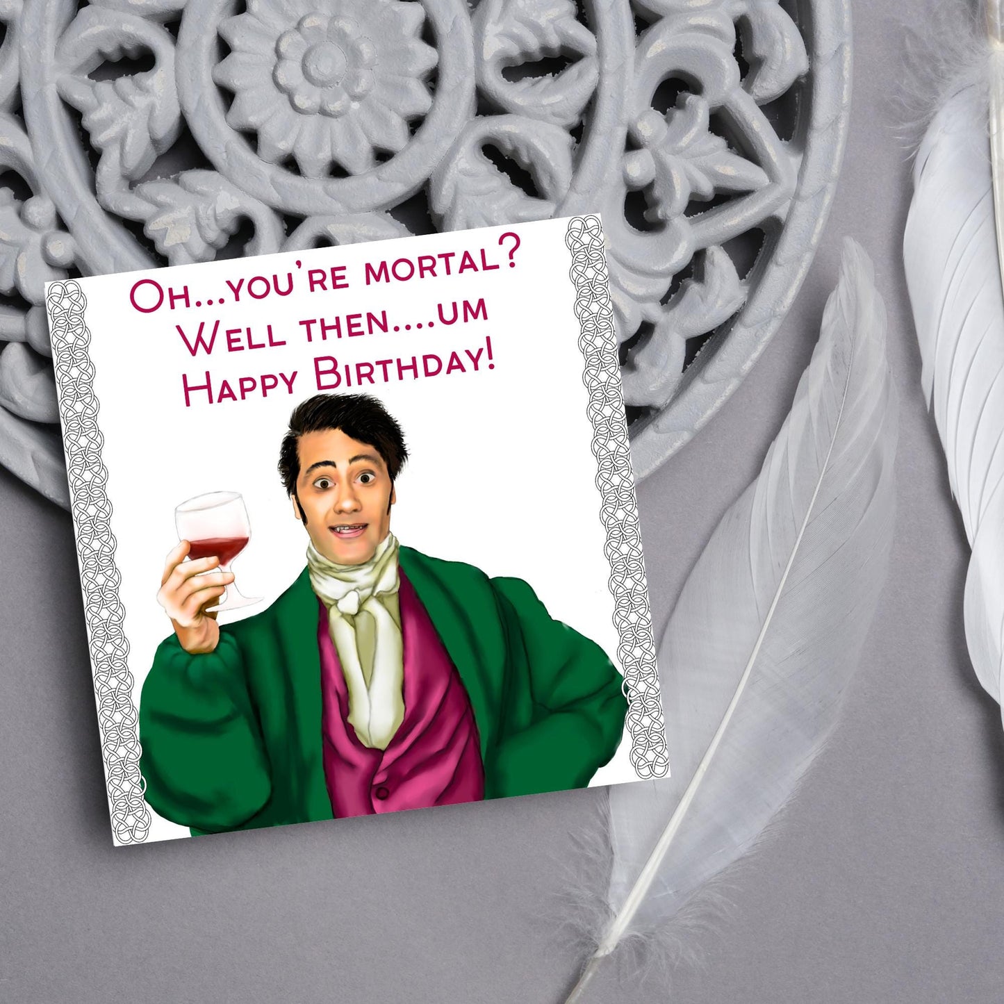 What We Do In The Shadows Birthday Card, Funny Birthday Card, Vampire Card, Taika Waititi, Goth Birthday Card, Viago Card, Movie Card