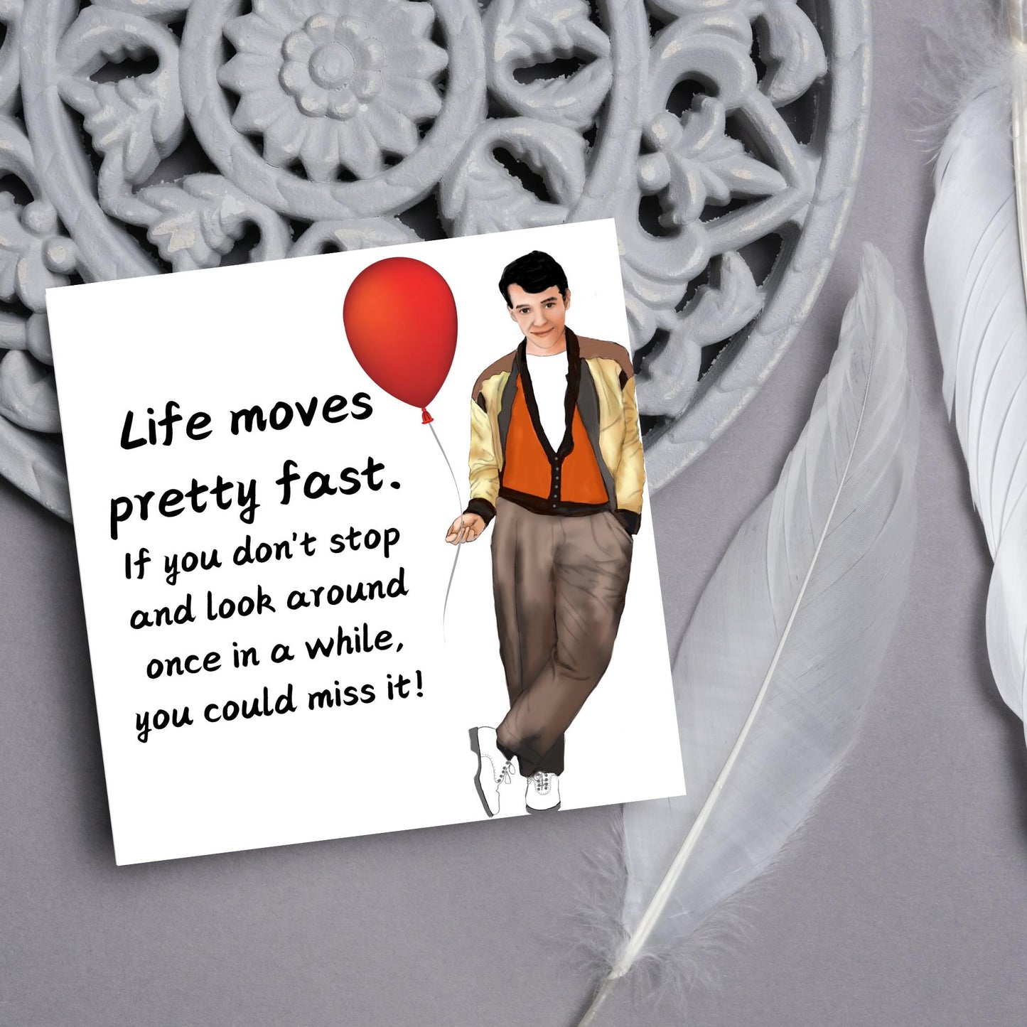 Ferris Bueller Birthday Card, Birthday Card, Ferris Buellers Day Off Birthday Card, 80's Birthday Card, 40th Birthday Card