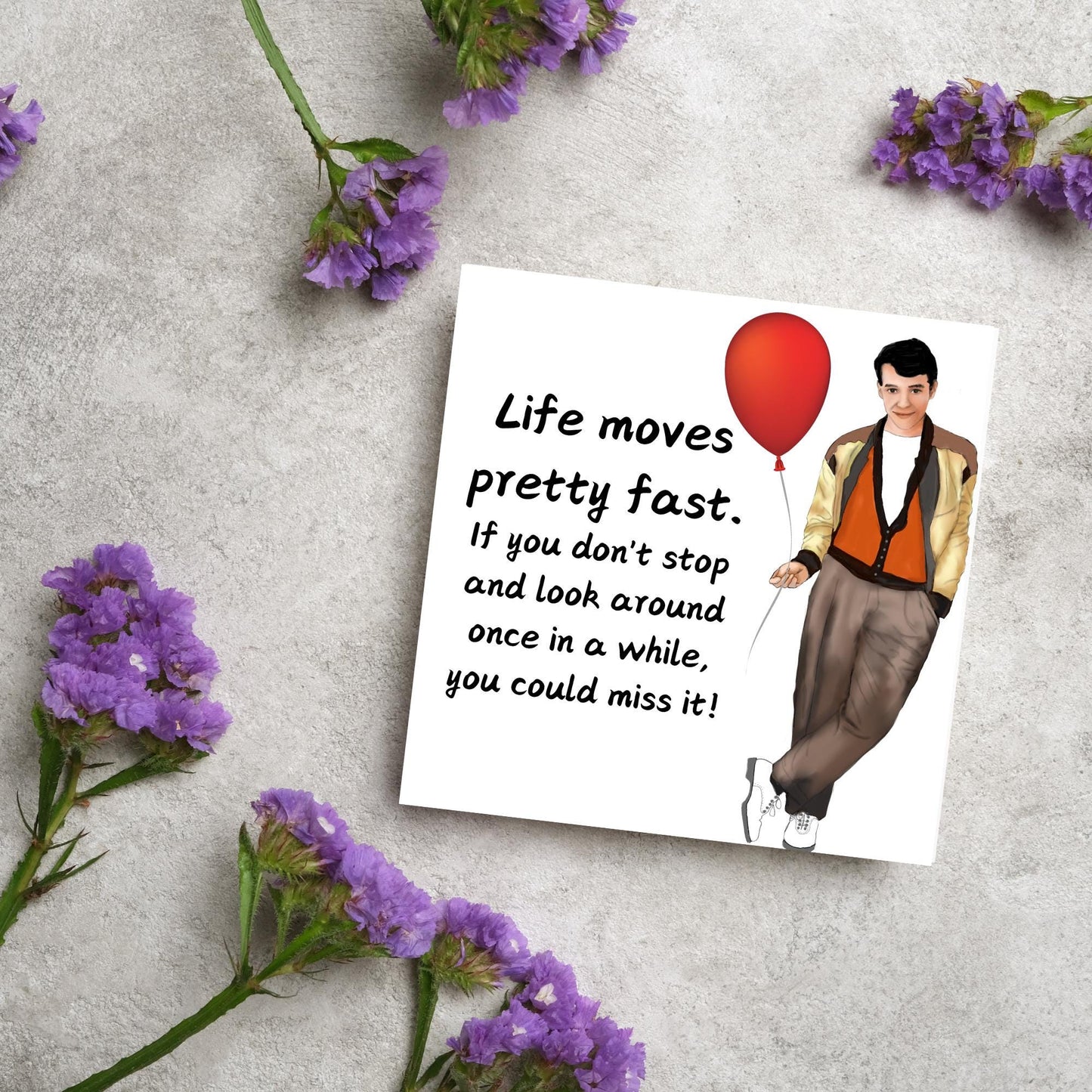 Ferris Bueller Birthday Card, Birthday Card, Ferris Buellers Day Off Birthday Card, 80's Birthday Card, 40th Birthday Card