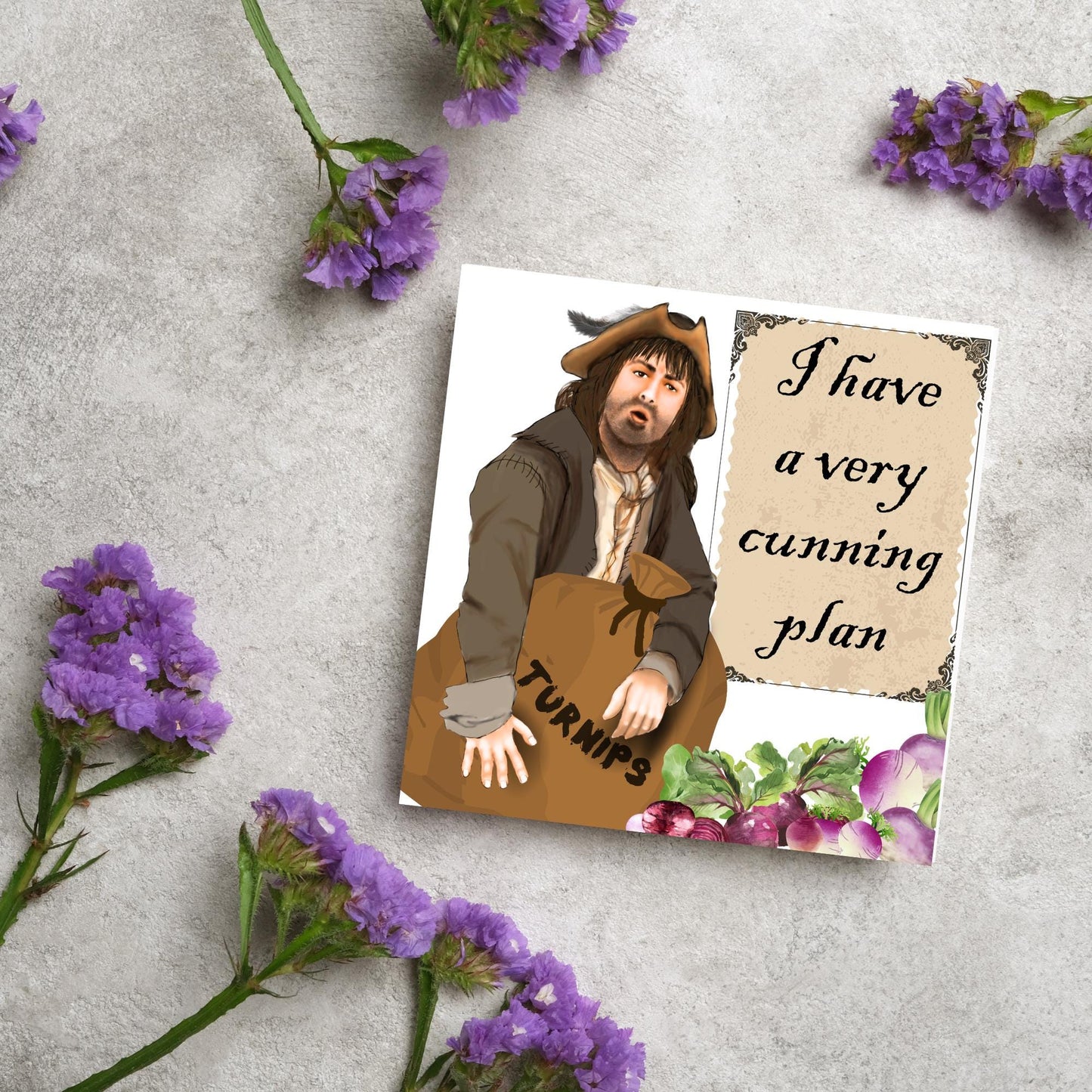 Blackadder Card, Baldrick Card for Any Occasion, Rowen Atkinson, Birthday Card, Anniversary Card, Card for Friend, Get Well Soon