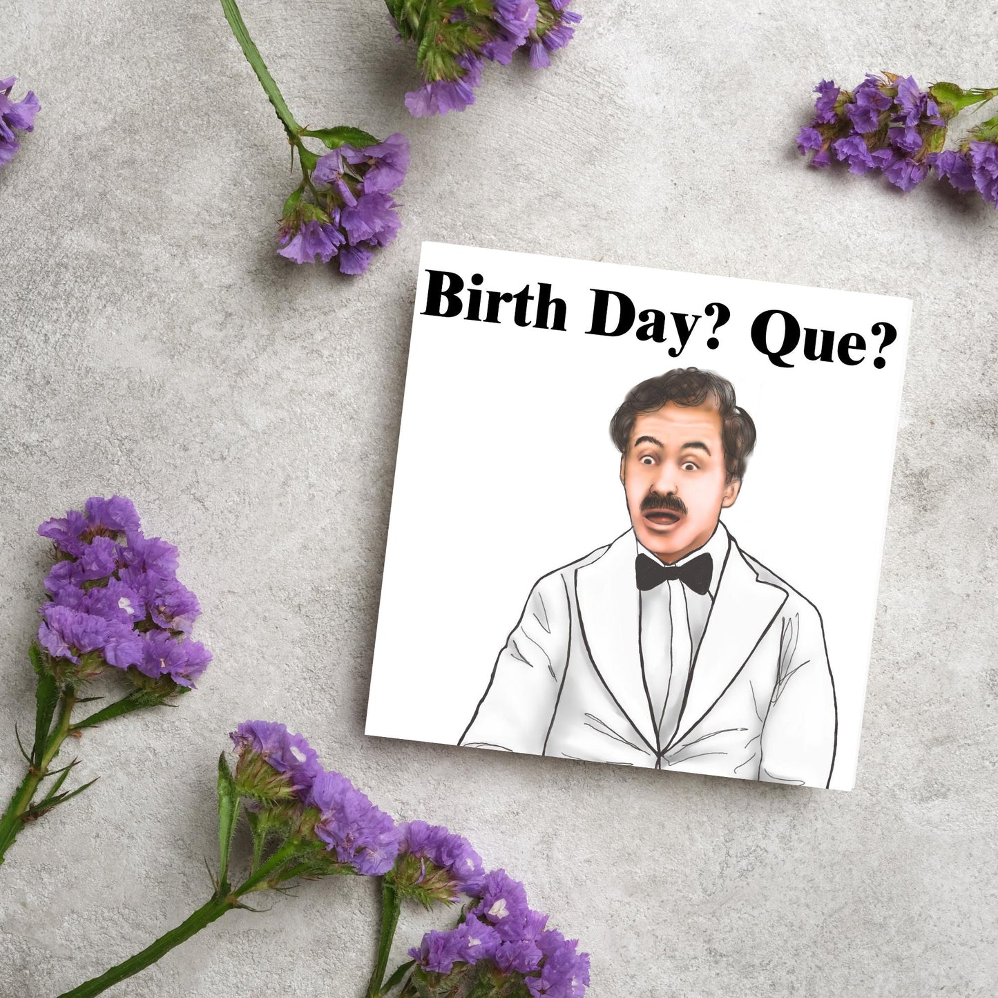 Fawlty Towers Manuel Birthday Card, Card For Him, Card For Her, Happy Birthday, Funny Birthday Card Basil Fawlty, Fawlty Towers Card