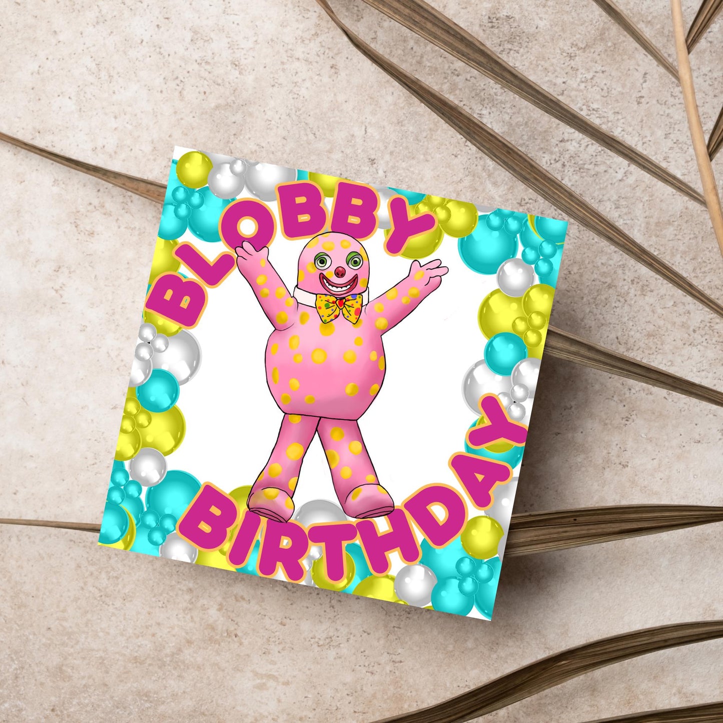 Mr Blobby Birthday Card, All the Best Things Were Made in The 90's, Noel Edmonds House Party 90's Card, 30th Birthday Card, Retro Card