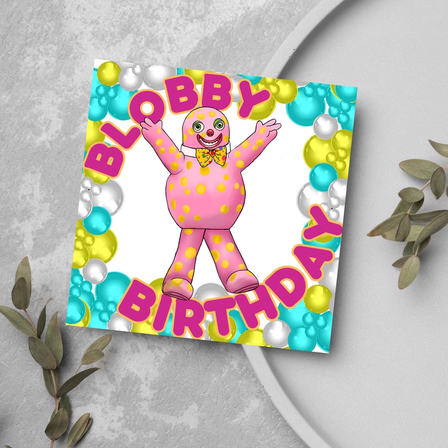 Mr Blobby Birthday Card, All the Best Things Were Made in The 90's, Noel Edmonds House Party 90's Card, 30th Birthday Card, Retro Card