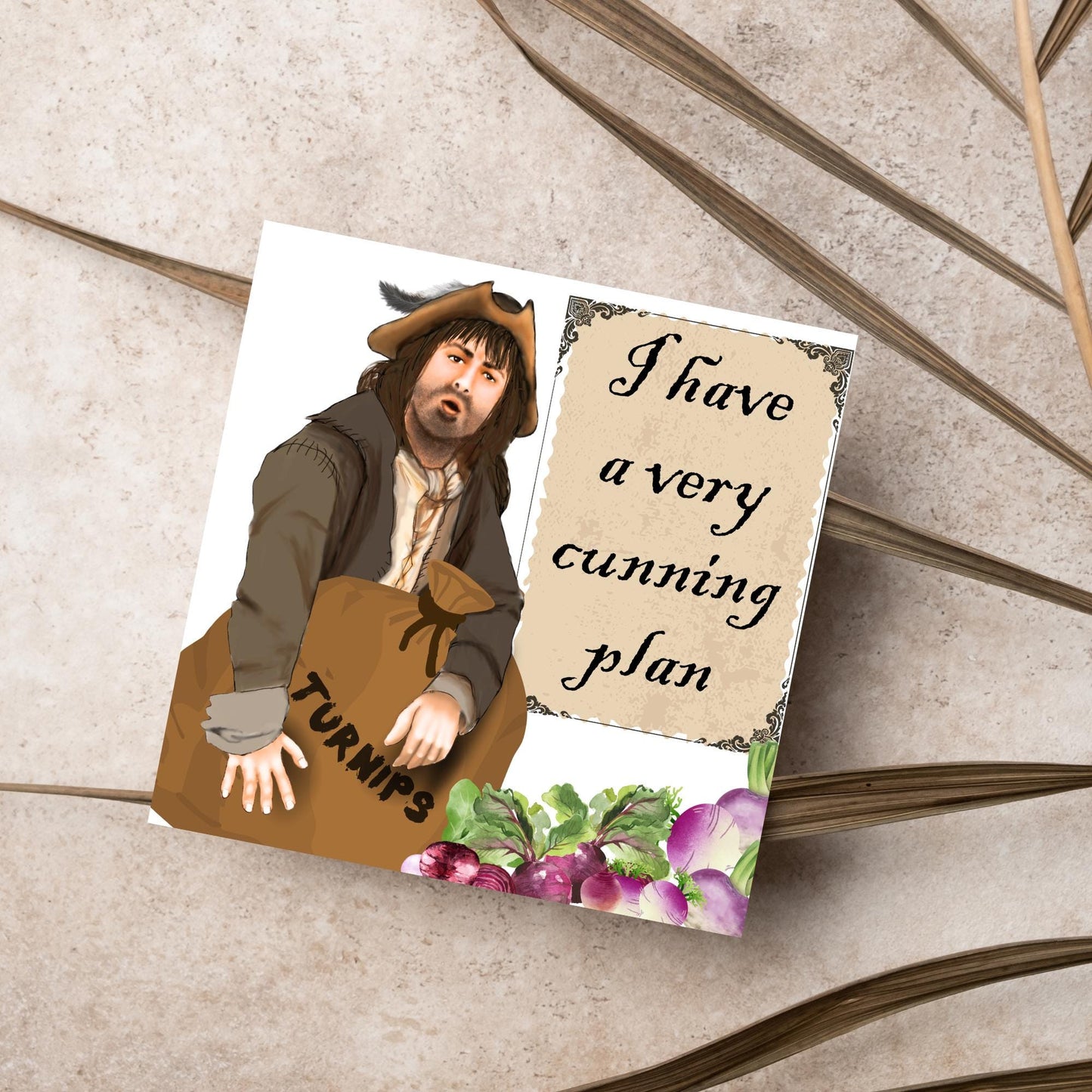 Blackadder Card, Baldrick Card for Any Occasion, Rowen Atkinson, Birthday Card, Anniversary Card, Card for Friend, Get Well Soon