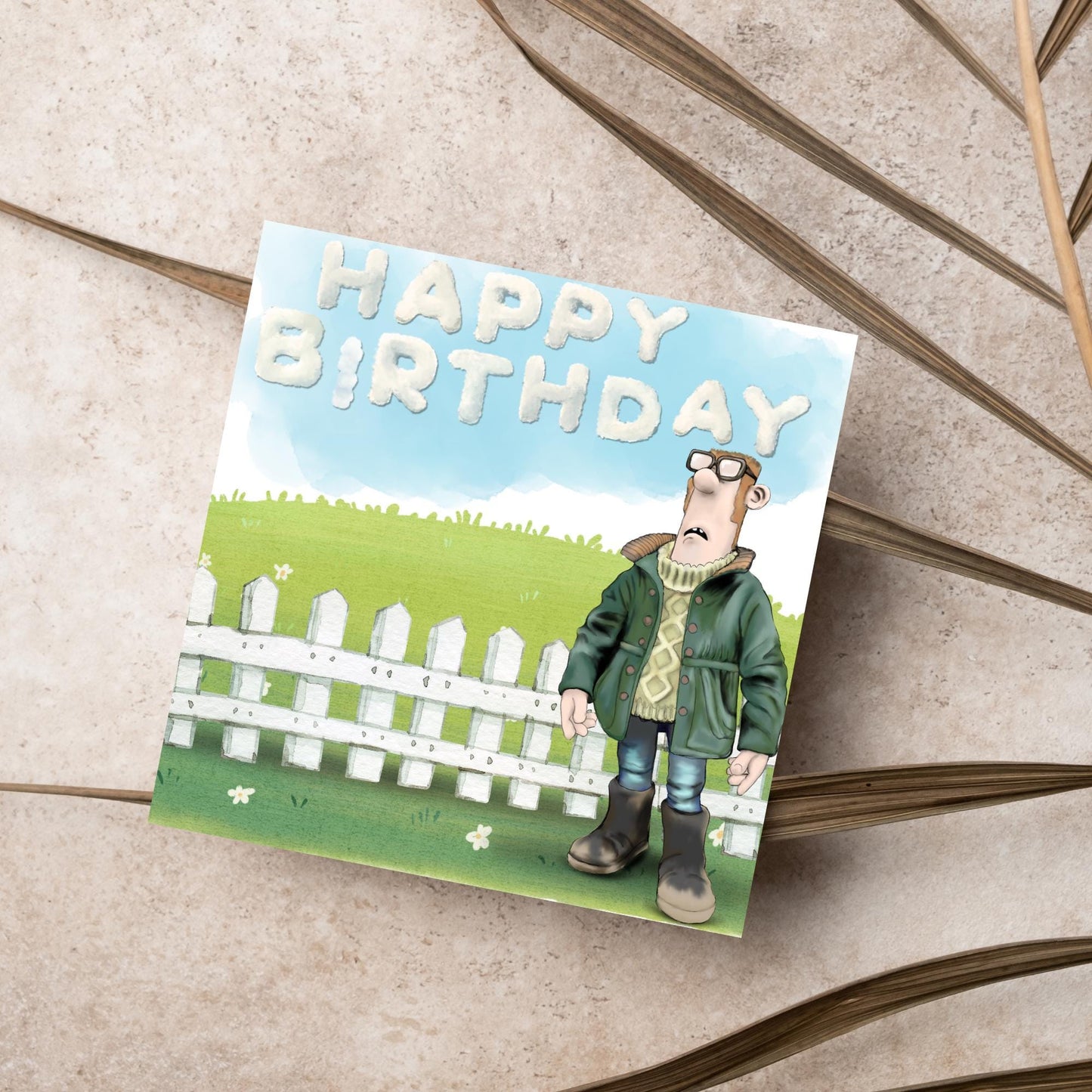 Shawn the Sheep Birthday card, Farmer Birthday Card, Card for her, Birthday Card, Card for Wife, Cute Birthday Card, Card For Child
