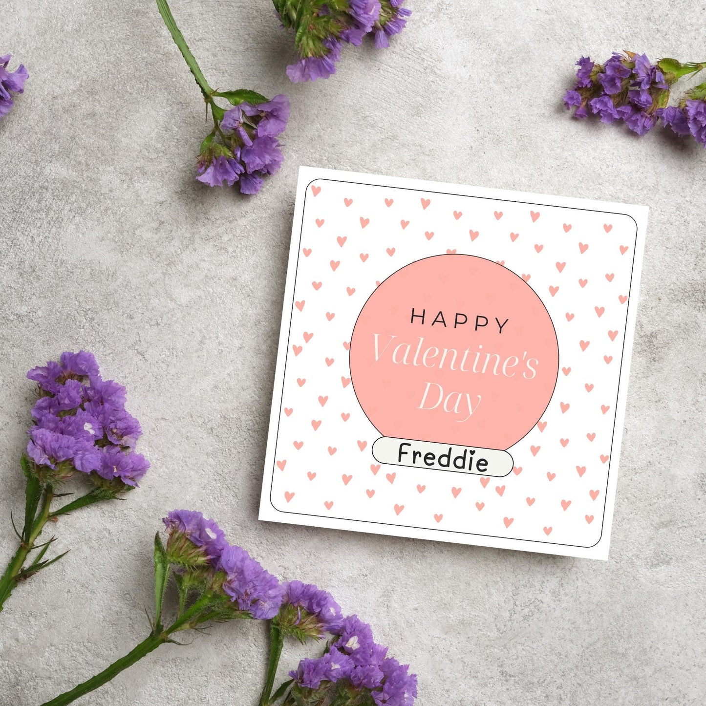 Personalised Love Card, Card for Him, Card for Her, Hearts Card, Card for Wife, - Card, Custom Love Card with Name