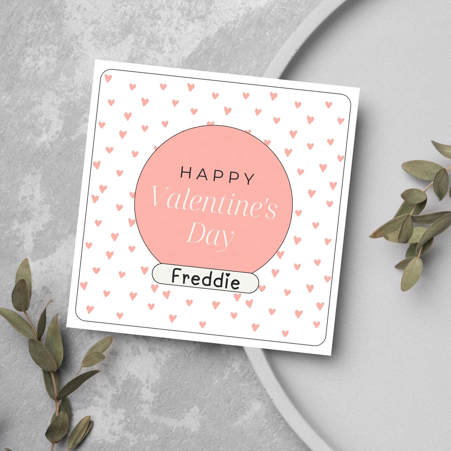 Personalised Love Card, Card for Him, Card for Her, Hearts Card, Card for Wife, - Card, Custom Love Card with Name
