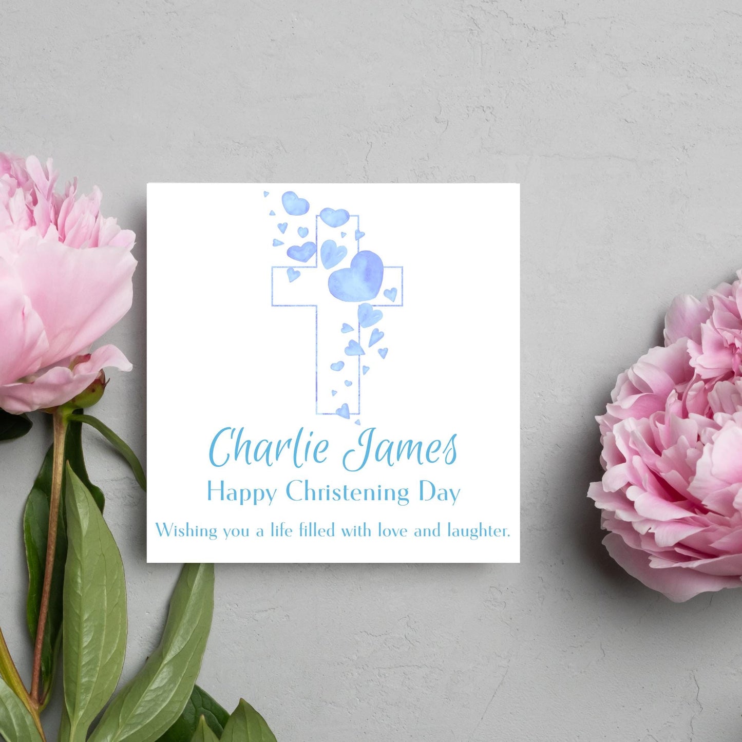 Personalised Christening Card, Baptism Card, Baby Baptism, Baby Christening, Christening Card For Boy, Christening Card for Girl