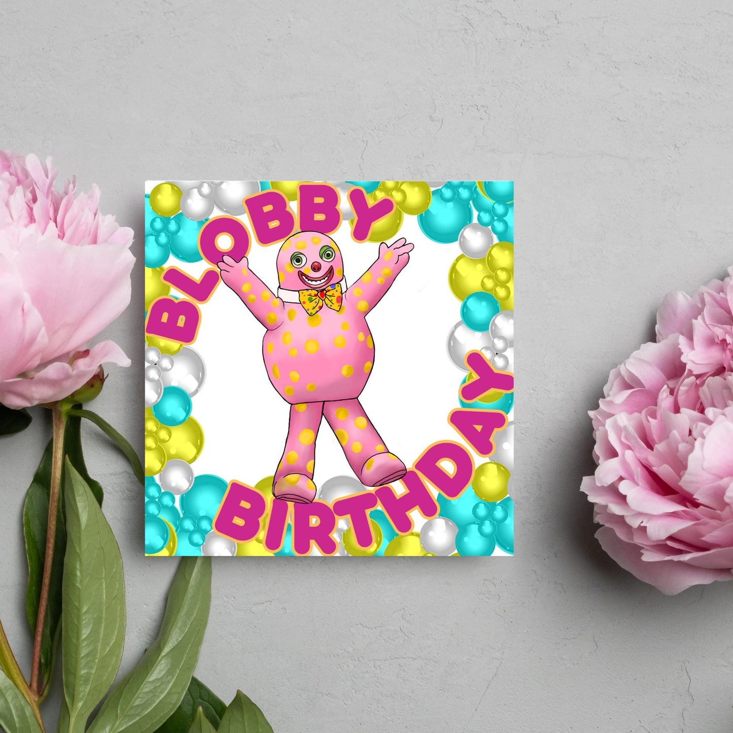 Mr Blobby Birthday Card, All the Best Things Were Made in The 90's, Noel Edmonds House Party 90's Card, 30th Birthday Card, Retro Card