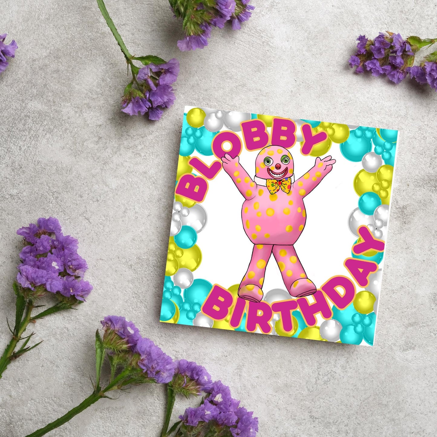Mr Blobby Birthday Card, All the Best Things Were Made in The 90's, Noel Edmonds House Party 90's Card, 30th Birthday Card, Retro Card